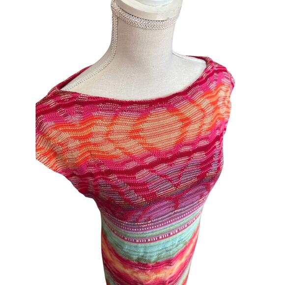 Lauren Ralph Lauren Brightly Colored Aztec Southwest Knit Dress Large - Picture 3 of 7